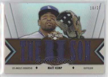 2012 Topps Triple Threads - Relics - Sepia #TTR-115 - Matt Kemp /27