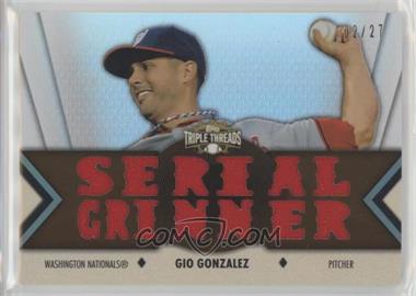 2012 Topps Triple Threads - Relics - Sepia #TTR-125 - Gio Gonzalez /27 [Noted]