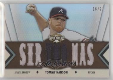 2012 Topps Triple Threads - Relics - Sepia #TTR-17 - Tommy Hanson /27