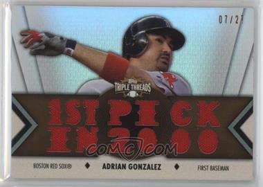 2012 Topps Triple Threads - Relics - Sepia #TTR-63 - Adrian Gonzalez /27