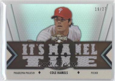 2012 Topps Triple Threads - Relics - Sepia #TTR-66 - Cole Hamels /27