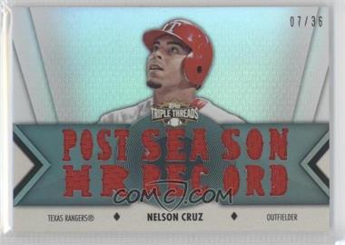 2012 Topps Triple Threads - Relics #TTR-47 - Nelson Cruz /36