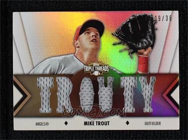 2012 Topps Triple Threads - Relics #TTR-72 - Mike Trout /36 [EX to NM]