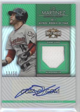 2012 Topps Triple Threads - Unity Autograph Relics - Emerald #TTUAR-55 - J.D. Martinez /50