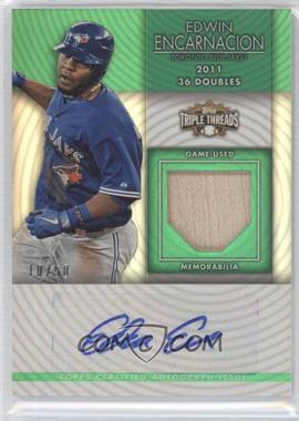 2012 Topps Triple Threads - Unity Autograph Relics - Emerald #TTUAR-86 - Edwin Encarnacion /50