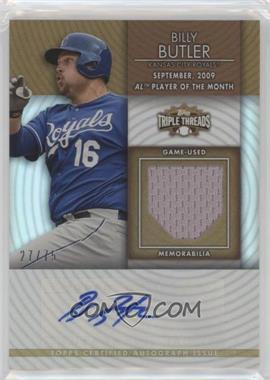 2012 Topps Triple Threads - Unity Autograph Relics - Sepia #TTUAR-11 - Billy Butler /75