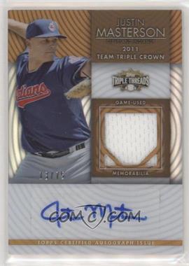 2012 Topps Triple Threads - Unity Autograph Relics - Sepia #TTUAR-112 - Justin Masterson /75