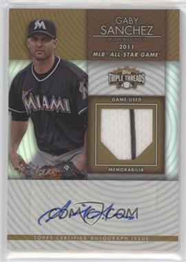 2012 Topps Triple Threads - Unity Autograph Relics - Sepia #TTUAR-46 - Gaby Sanchez /75