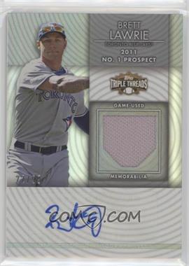 2012 Topps Triple Threads - Unity Autograph Relics #TTUAR-22 - Brett Lawrie /99