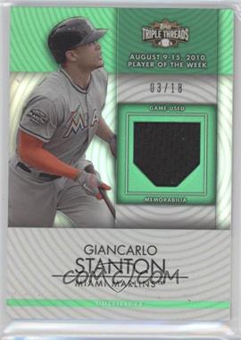 2012 Topps Triple Threads - Unity Relics - Emerald #TTUR-13 - Giancarlo Stanton /18