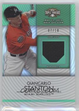 2012 Topps Triple Threads - Unity Relics - Emerald #TTUR-14 - Giancarlo Stanton /18