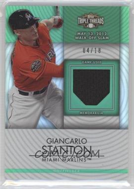 2012 Topps Triple Threads - Unity Relics - Emerald #TTUR-14 - Giancarlo Stanton /18