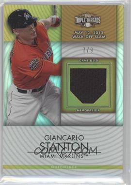 2012 Topps Triple Threads - Unity Relics - Gold #TTUR-14 - Giancarlo Stanton /9