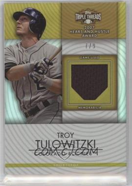 2012 Topps Triple Threads - Unity Relics - Gold #TTUR-155 - Troy Tulowitzki /9