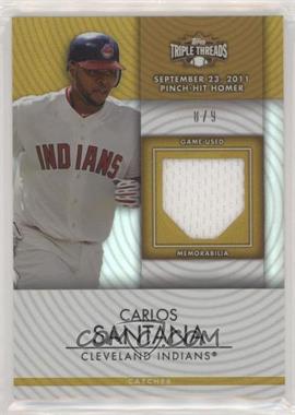 2012 Topps Triple Threads - Unity Relics - Gold #TTUR-81 - Carlos Santana /9