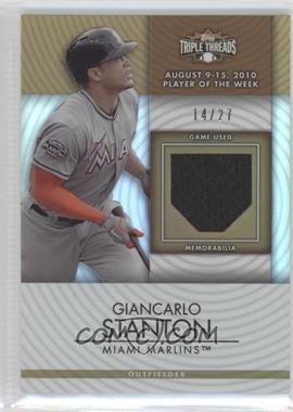 2012 Topps Triple Threads - Unity Relics - Sepia #TTUR-13 - Giancarlo Stanton /27