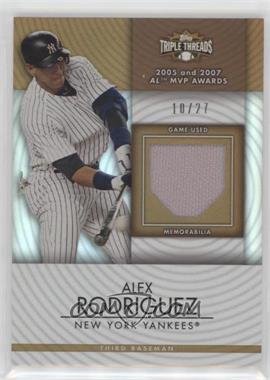 2012 Topps Triple Threads - Unity Relics - Sepia #TTUR-217 - Alex Rodriguez /27