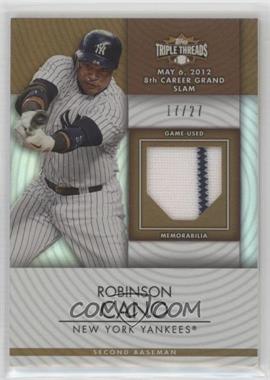 2012 Topps Triple Threads - Unity Relics - Sepia #TTUR-275 - Robinson Cano /27