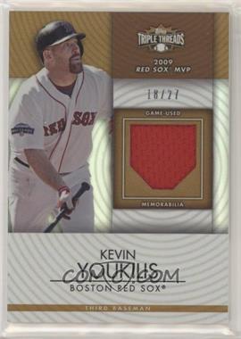 2012 Topps Triple Threads - Unity Relics - Sepia #TTUR-40 - Kevin Youkilis /27