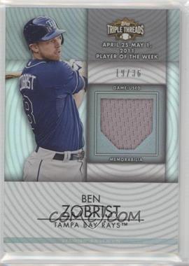 2012 Topps Triple Threads - Unity Relics #TTUR-187 - Ben Zobrist /36