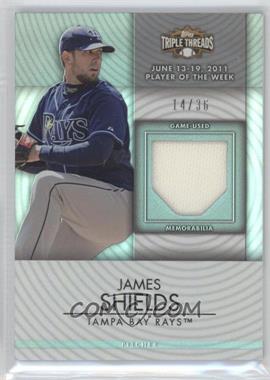 2012 Topps Triple Threads - Unity Relics #TTUR-199 - James Shields /36