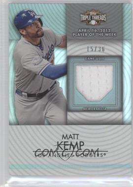 2012 Topps Triple Threads - Unity Relics #TTUR-58 - Matt Kemp /36