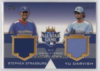 Stephen Strasburg, Yu Darvish #/25