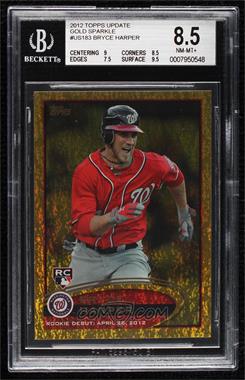 2012 Topps Update Series - [Base] - Gold Sparkle #US183 - Rookie Debut - Bryce Harper [BGS 8.5 NM‑MT+]