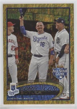 2012 Topps Update Series - [Base] - Gold Sparkle #US37 - All-Star - Billy Butler (with Mike Trout and Miguel Cabrera)