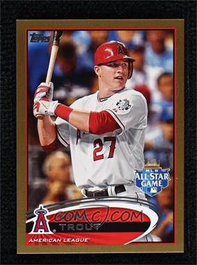 2012 Topps Update Series - [Base] - Gold #US144 - Mike Trout /2012