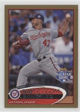 2012 Topps Update Series - [Base] - Gold #US326 - All-Star - Gio Gonzalez /2012