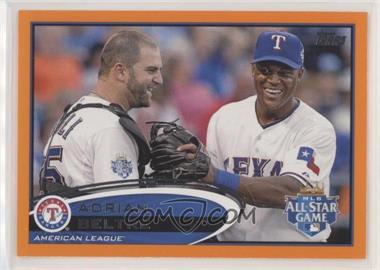 2012 Topps Update Series - [Base] - Holiday Factory Set Bonus Pack Orange #US220 - All-Star - Adrian Beltre (with Mike Napoli) /210