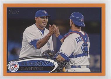 2012 Topps Update Series - [Base] - Holiday Factory Set Bonus Pack Orange #US294 - Sergio Santos /210