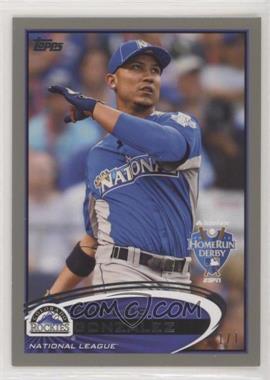 2012 Topps Update Series - [Base] - Platinum #US6 - Home Run Derby - Carlos Gonzalez /1