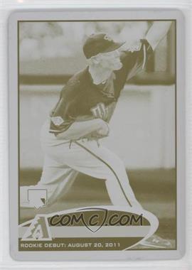 2012 Topps Update Series - [Base] - Printing Plate Yellow #US5 - Rookie Debut - Wade Miley /1