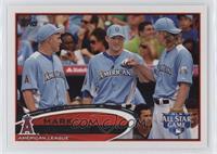 SP - All-Star - Mark Trumbo (Posed with Mike Trout and Jered Weaver; Horizontal)