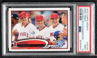 SP - All-Star - Mike Trout (Horizontal with Angels Teammates) [PSA 9 …