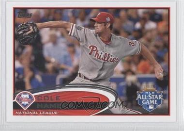 2012 Topps Update Series - [Base] #US206 - All-Star - Cole Hamels