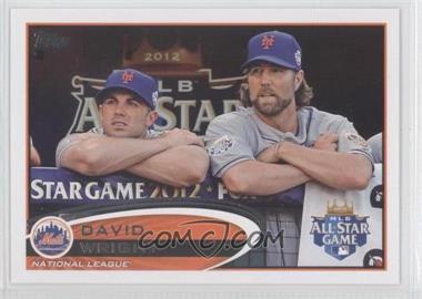 2012 Topps Update Series - [Base] #US280.2 - All-Star - David Wright (In Dugout w/ R.A. Dickey)