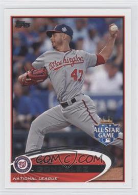 2012 Topps Update Series - [Base] #US326 - All-Star - Gio Gonzalez