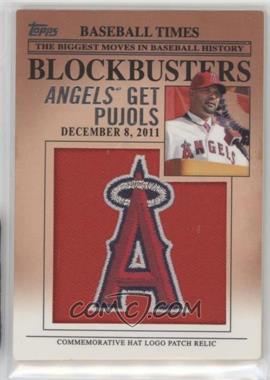 2012 Topps Update Series - Blockbusters Hat Logo Patch #BP-1 - Albert Pujols