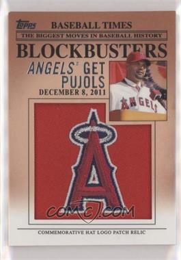 2012 Topps Update Series - Blockbusters Hat Logo Patch #BP-1 - Albert Pujols