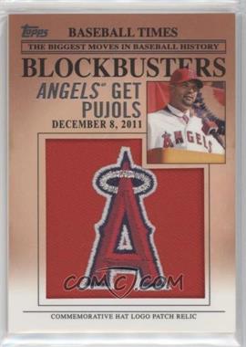 2012 Topps Update Series - Blockbusters Hat Logo Patch #BP-1 - Albert Pujols