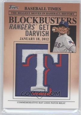 2012 Topps Update Series - Blockbusters Hat Logo Patch #BP-14 - Yu Darvish