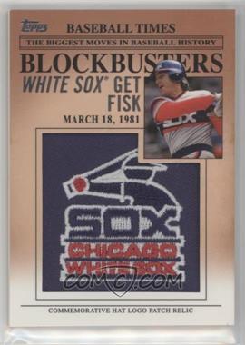 2012 Topps Update Series - Blockbusters Hat Logo Patch #BP-18 - Carlton Fisk