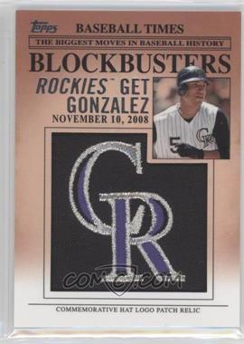 2012 Topps Update Series - Blockbusters Hat Logo Patch #BP-27 - Carlos Gonzalez