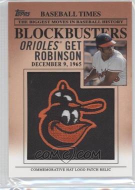 2012 Topps Update Series - Blockbusters Hat Logo Patch #BP-3 - Frank Robinson