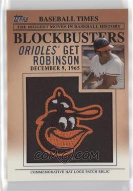 2012 Topps Update Series - Blockbusters Hat Logo Patch #BP-3 - Frank Robinson