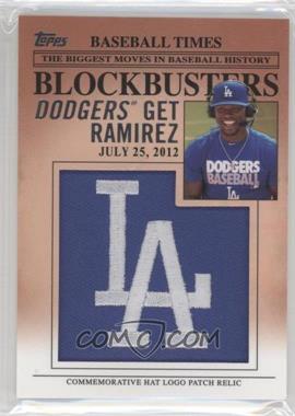 2012 Topps Update Series - Blockbusters Hat Logo Patch #BP-5 - Hanley Ramirez