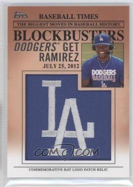 2012 Topps Update Series - Blockbusters Hat Logo Patch #BP-5 - Hanley Ramirez